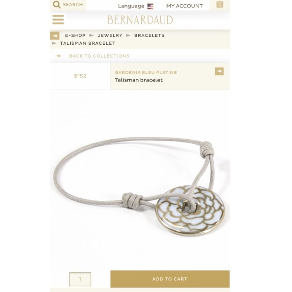 COPY - Bernardaud Talisman Bracelet